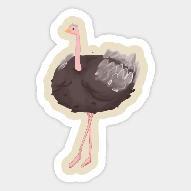 Ostrich! Sticker by daywears